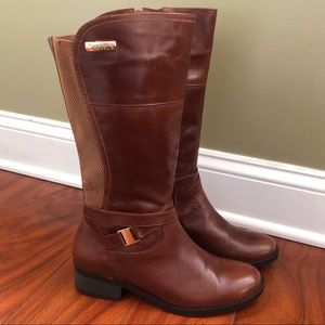 👢👢Walnut Mid-Calf Riding Boots - 100% Leather Upper